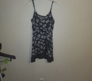 Lily Rose Black and White Floral Mini Dress